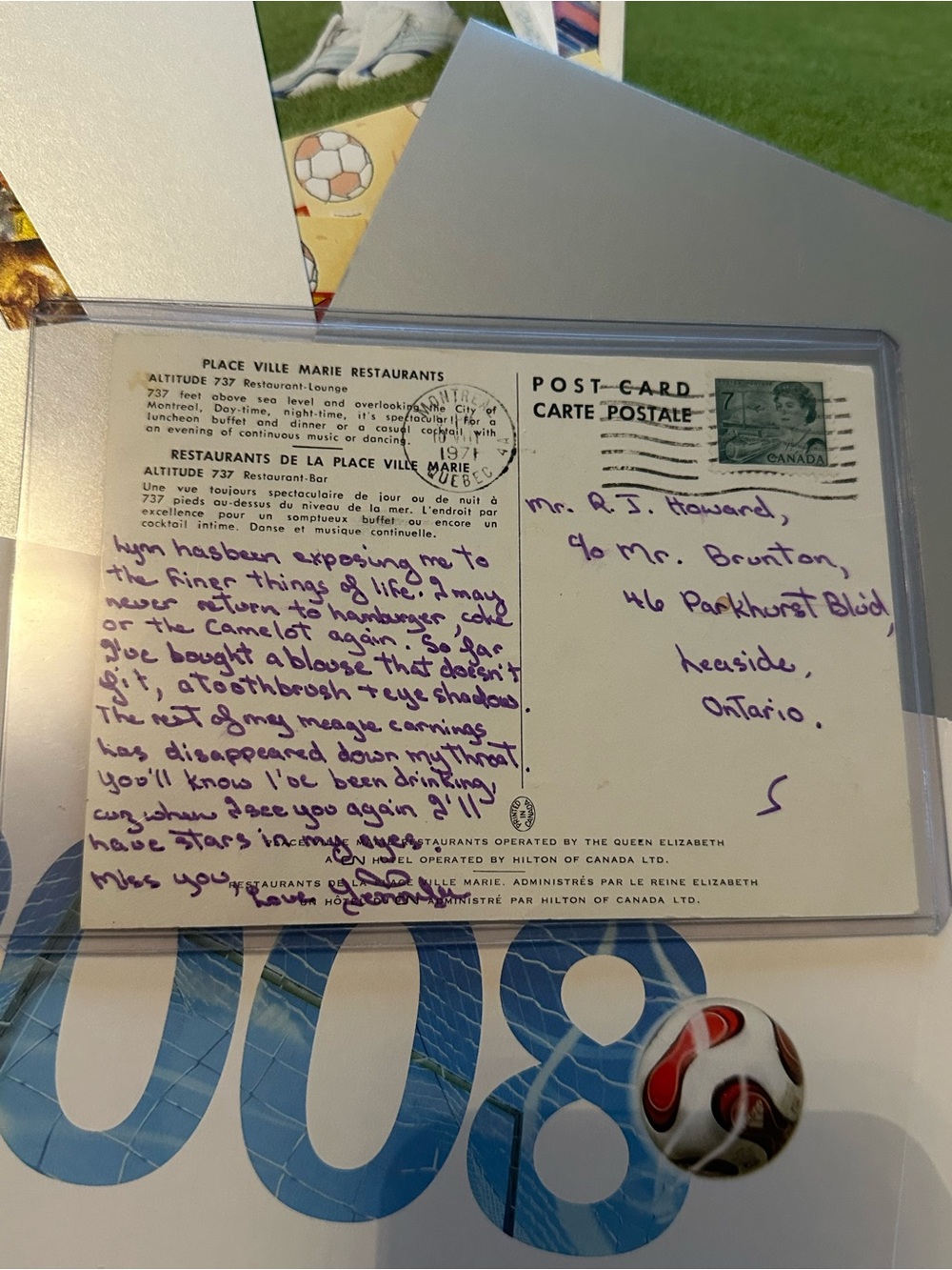 FIFA Soccer Memorabilia – Dick Howard Archive 40 Letters & Cards (1971–2011 - Picture 10 of 14